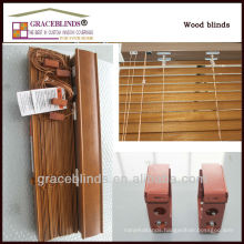 1.5 inch UV coating wood slats string ladder basswood venetian blinds